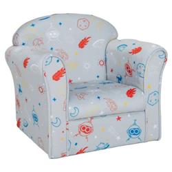 Picture of Total Tactic HY10198 Toddler Upholstered Armchair with Solid Wooden Frame & High-Density Sponge Filling&#44; Gray