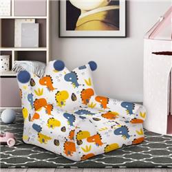 HY10222OR High-Density Padding Kids Sofa with Armrest & Extra Pilow, Blue