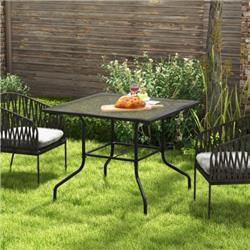 NP11211 35 x 35 in. Patio Dining Table with 1.5 in. Umbrella Hole