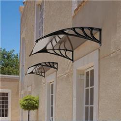 Outdoor Awning - Clear - 40 x 40 in. - Weather-Resistant Design