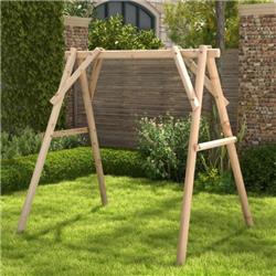 NP11045NA-12 Heavy Duty Wooden Swing Frame with Reinforced Bars