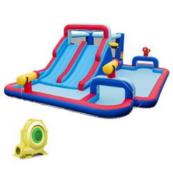 Picture of Total Tactic NP11179PlusEP24684 Inflatable Bounce House with 2 Water Slides & 3 Water Cannons with 950W Blower