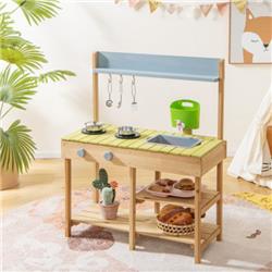 TP10109 Backyard Pretend Play Toy Kitchen with Stove Top
