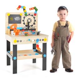 TM10034 Pretend Play Workbench with Tools Set & Realistic Accessories