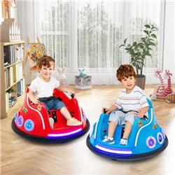 TQ10170US-RE 12V Electric Ride on Car with Remote Control & Flashing LED Lights, Red