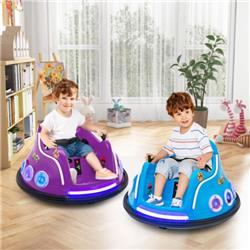 TQ10170US-ZS 12V Electric Ride on Car with Remote Control & Flashing LED Lights, Purple