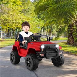 Picture of Total Tactic TQ10184US-RE 12V Kids Ride on Truck with Remote Control & Headlights&#44; Red