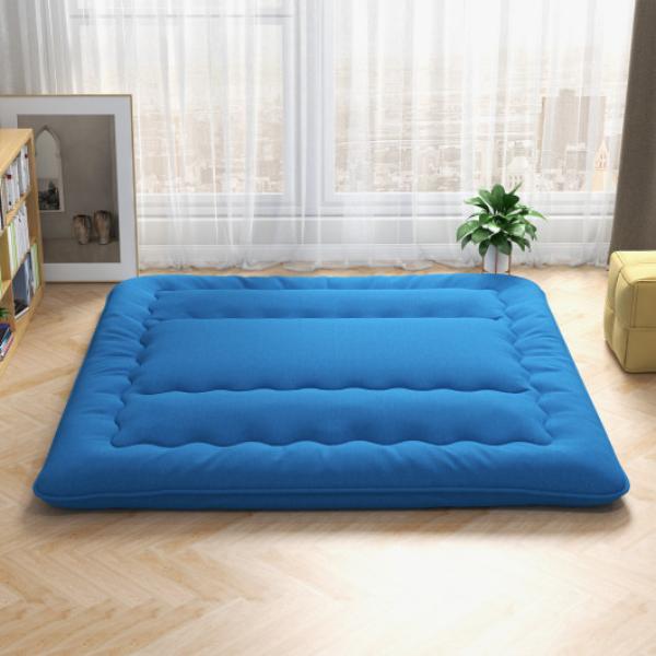 Picture of Total Tactic HU10426NY-K Foldable Futon Mattress with Washable Cover & Carry Bag for Camping&#44; Blue - King Size