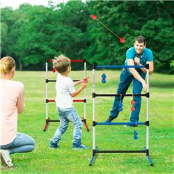 Picture of Total Tactic SP36574 Indoor Outdoor Portable Ladder Ball Toss Game Set with Bag - Multi Color