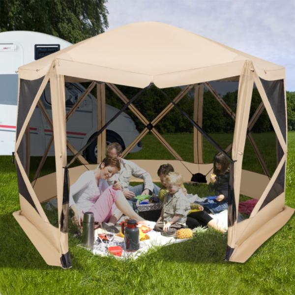 Picture of Total Tactic NP11395CF 11.5 x 11.5 ft. Pop-up Screen House Tent with Portable Carrying Bag&#44; Coffee