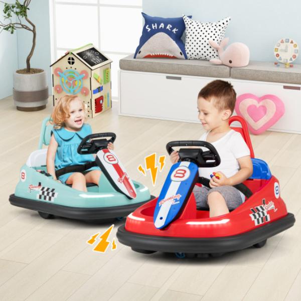 Picture of Total Tactic TQ10198US-NY 6V Kids Ride-on Bumper Car with 360 deg Spinning & Dual Motors&#44; Green