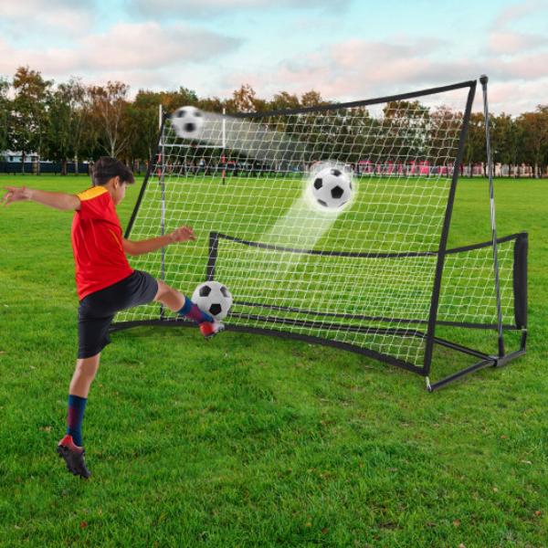 SP37885 2-in-1 Portable Soccer Rebounder Net with Carrying Bag, Black -  Total Tactic