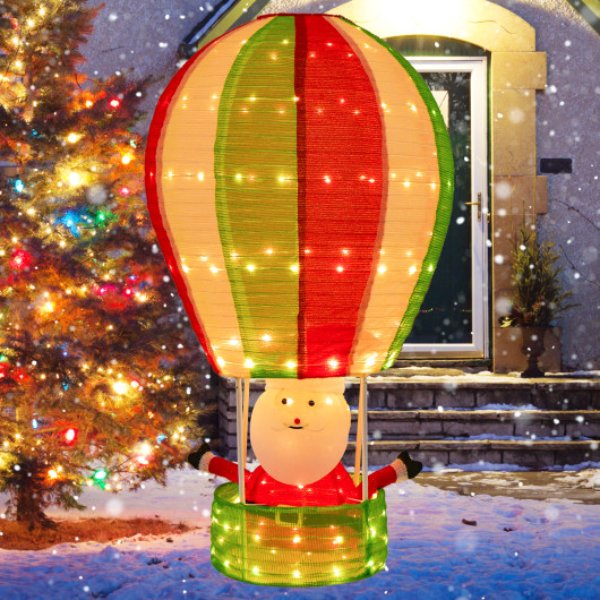 Picture of Total Tactic CM24614US 4.5 ft. Christmas Santa Claus with Hot Air Balloon