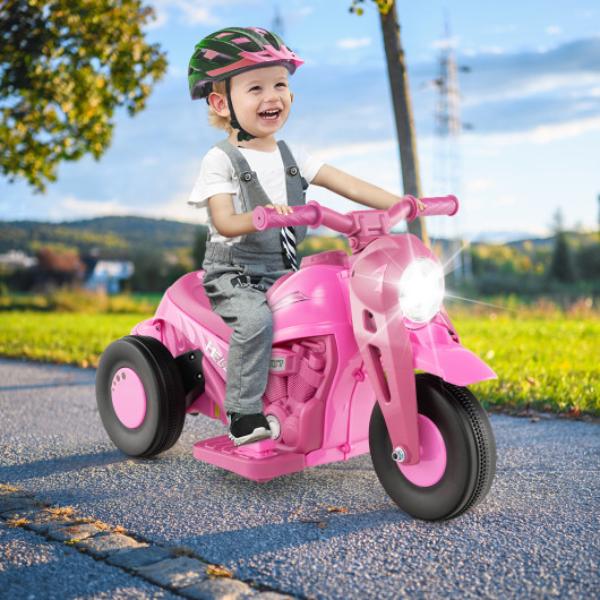 Picture of Total Tactic TQ10165US-PI 6V Kids Electric Ride-on Motorcycle with Bubble Maker & Music&#44; Pink