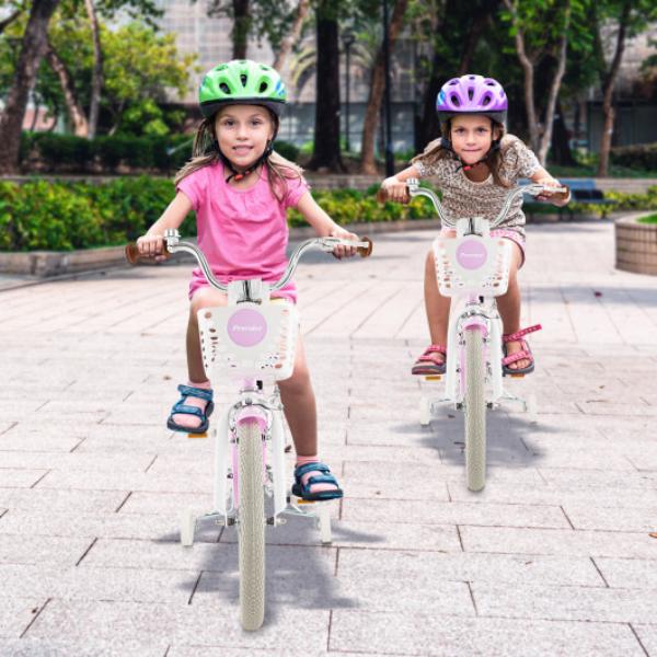 TS10086ZS-18 Children Bicycle with Front Handbrake & Rear Coaster Brake, Purple