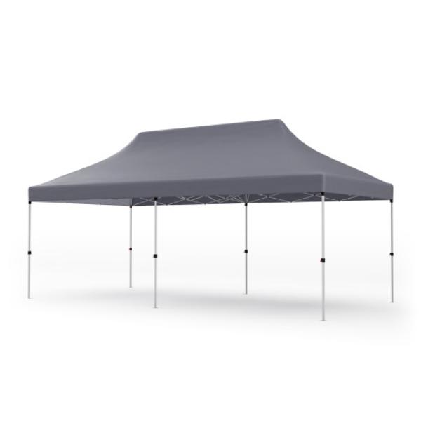 NP11460GR 10 x 20 ft. Pop-up Canopy Tent with Carrying Bag, Gray