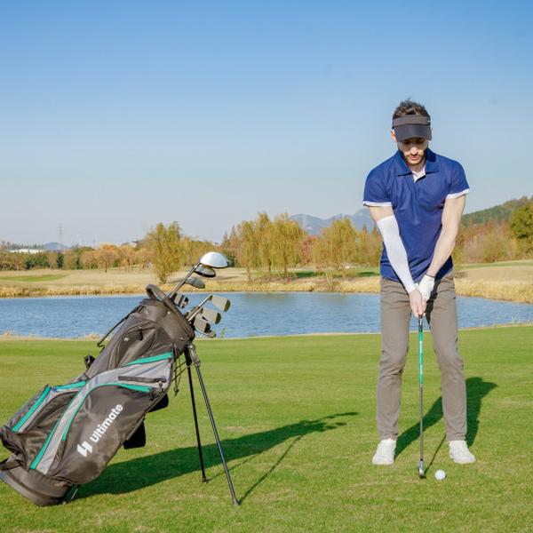 SP38124GN Complete Golf Club Pack Set, Green - 11 Piece