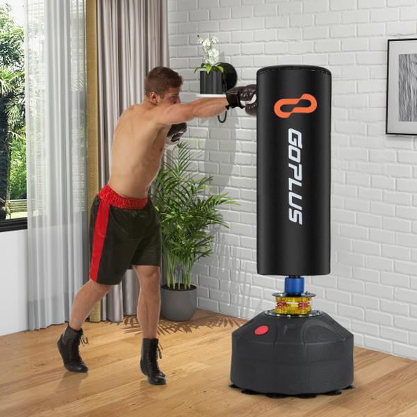 Picture of Total Tactic SP38142 Freestanding Punching Bag Kickboxing Bag with Stand & Suction Cup Base