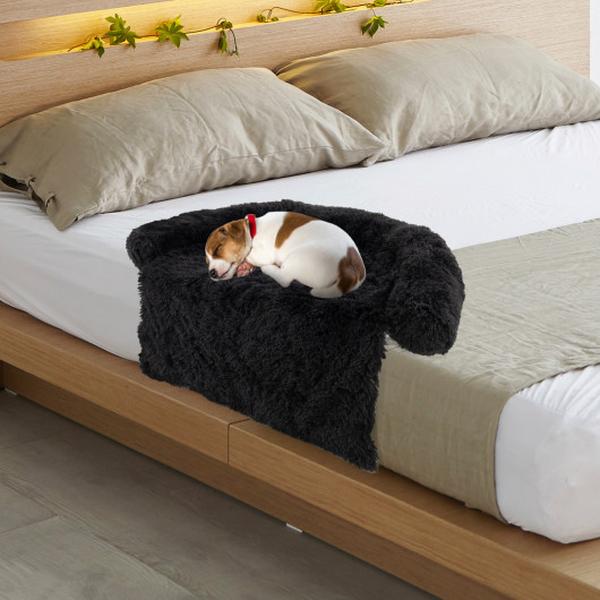 Picture of Total Tactic PU10025DK-S Plush Calming Dog Couch Bed with Anti-Slip Bottom - Small