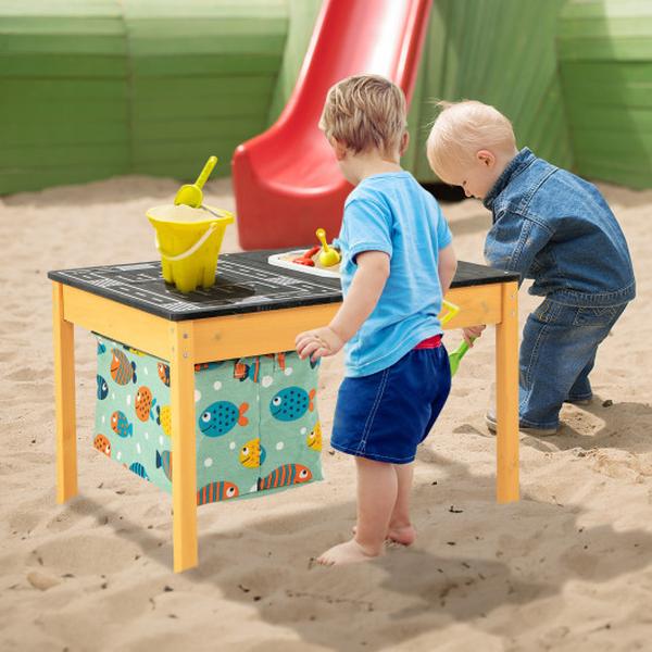 Picture of Total Tactic UY10101 3-in-1 Kids Sand Water Activity Table with Foldable Storage Bin