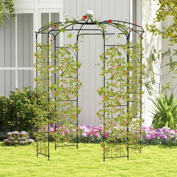 GT4147BK Birdcage Shape Gazebo for Climbing Plants & Wedding Ceremony Decoration