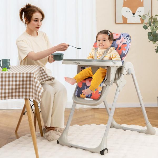 AD10057FL 3-in-1 Convertible Baby High Chair for Toddlers, Purple -  Total Tactic