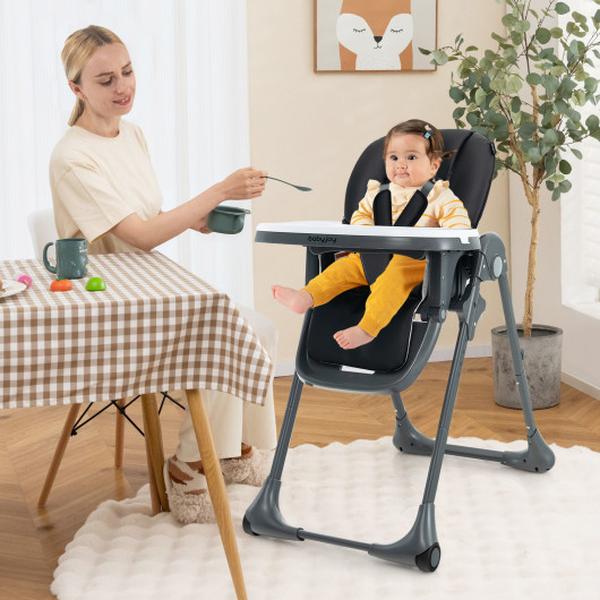 AD10057DK 3-in-1 Convertible Baby High Chair for Toddlers, Black -  Total Tactic