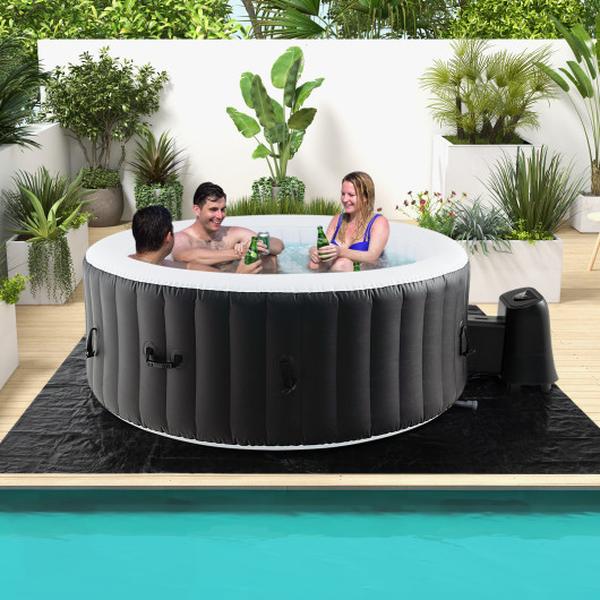 Picture of Total Tactic NP11783US-BK 70 in. & 80 in. Round SPA Pool Hottub with 110-130 Air Jets Electric Heater Pump - Small