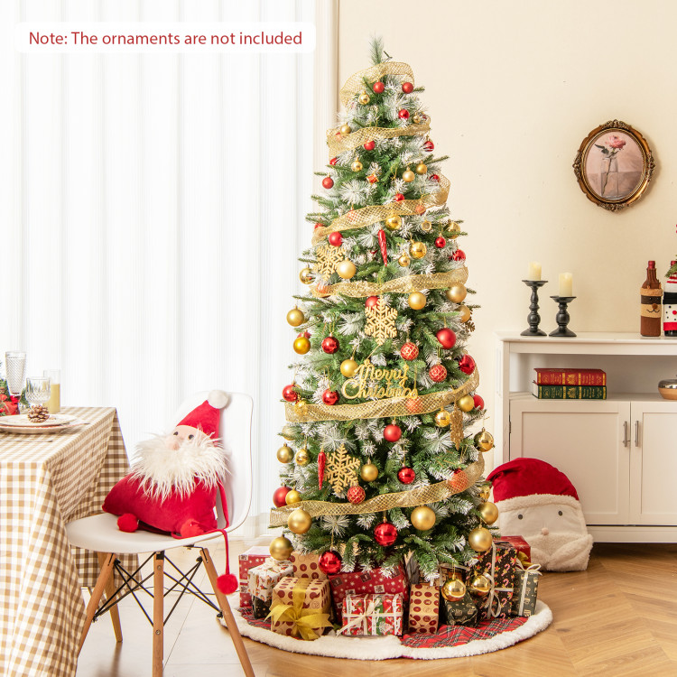 CM24985US-S 6 ft. Artificial Christmas Tree with Warm White LED Lights - Small