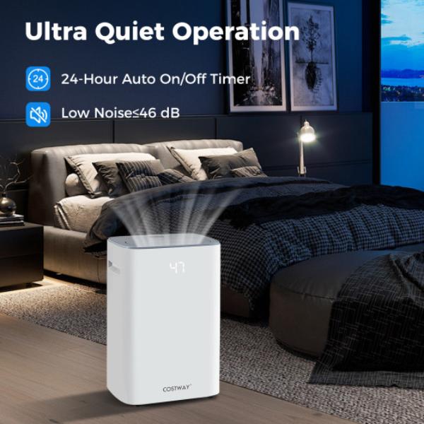 thumbnail image 2 of Costway 32 Pints Dehumidifier With Sleep Mode And 24H Timer For Home 2 of 13