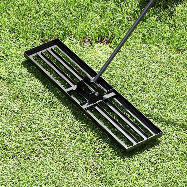 GT4044BK 42 x 10 in. Lawn Leveling Rake with Ergonomic Handle - Black