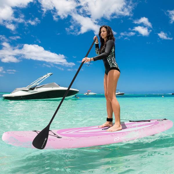 SP38213-L Inflatable Stand Up Paddle iSUP Board Accessories with 3 Fins & Backpack - Large