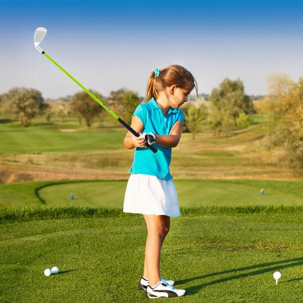 Picture of Costway SP38220GN Individual Golf Club with Fiberglass Shaft & Headcover for Boys & Girls - Green