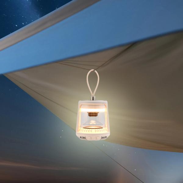 Picture of Costway AL10001 Outdoor Waterproof Camping Lantern Speaker with 3 LED Light Colors