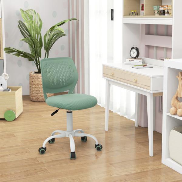 CB10580QL Ergonomic Children Study Chair with Adjustable Height - Green