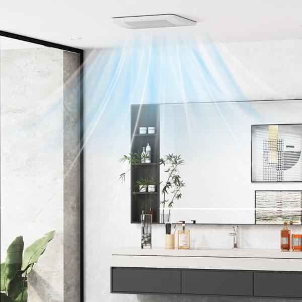 EQ10008US 110 CFM Ceiling Mount Bathroom Fan with Pick-A-Flow & 4 in. Duct