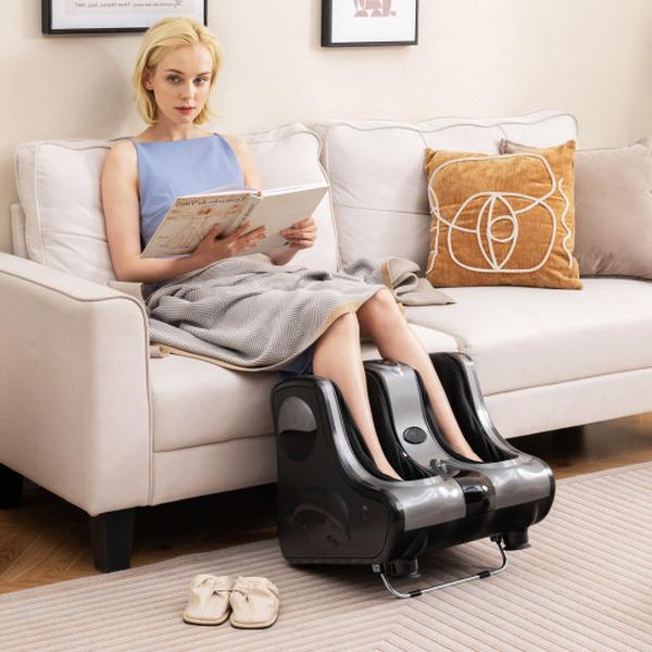 Picture of Costway HF10001US-GR Shiatsu Foot Massager Machine with Tilt Base - Gray