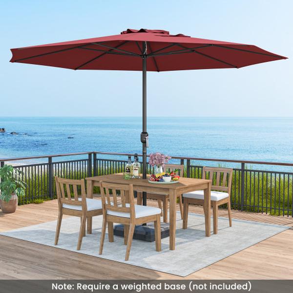 11 tilting patio umbrella blue 11' Market Umbrella Auto Tilt main image 1