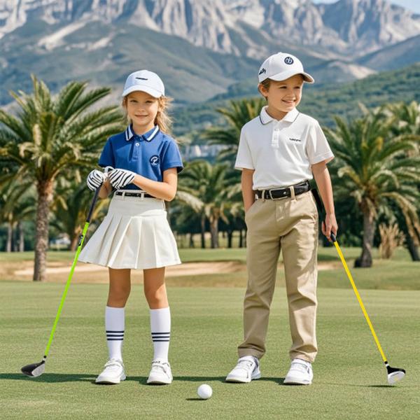 Picture of Costway SP38219YE 34 in. 165CC Junior No.3 Fairway Wood Golf Club with Fiberglass Shaft for Kids Ages 8-10 - Yellow