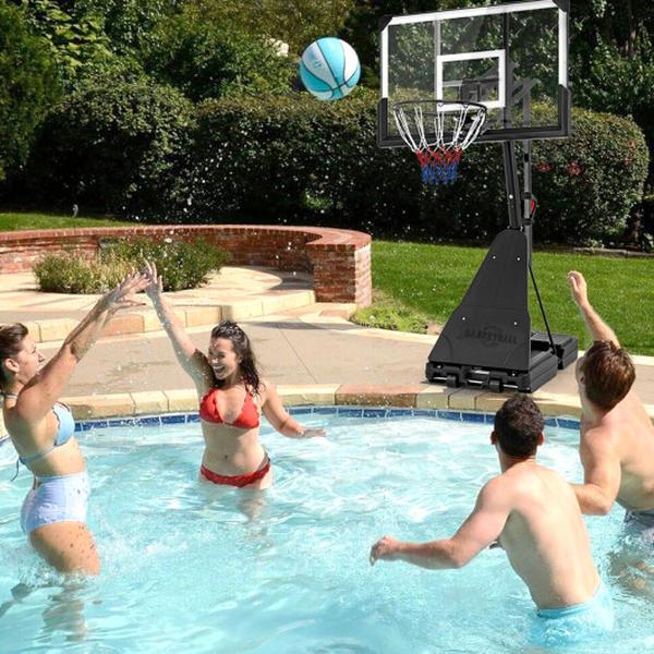 SP38226 4.9-10 ft. Height Adjustable Portable Basketball Hoop Goal System