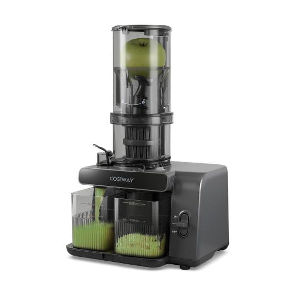 Picture of Costway ES10447US Cold Press Juicer with 5.3 in. Feed Chute High Juice Yield & Reverse Function