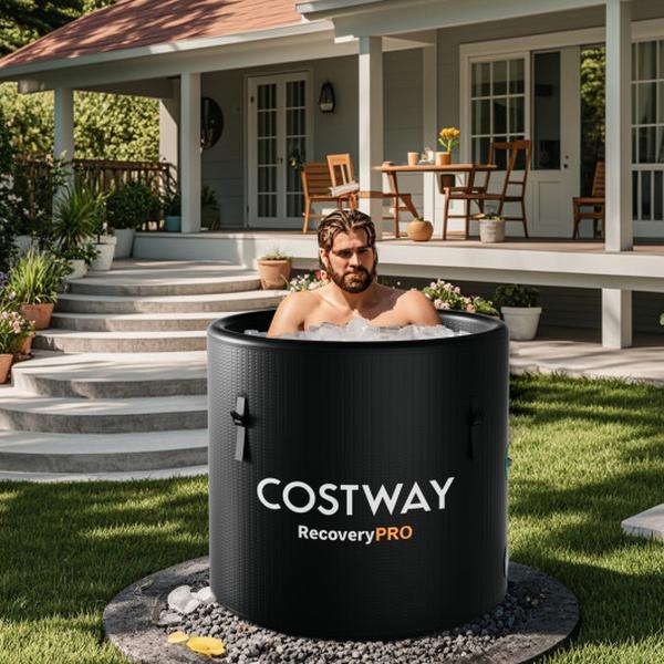 Picture of Costway NP12043BK 79 gal Compatible Cold Plunge Tub Water Chiller with Cover - Black
