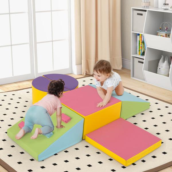 FH10132 Foam Climbing Blocks with Hook & Loop Fasteners - 6 Piece