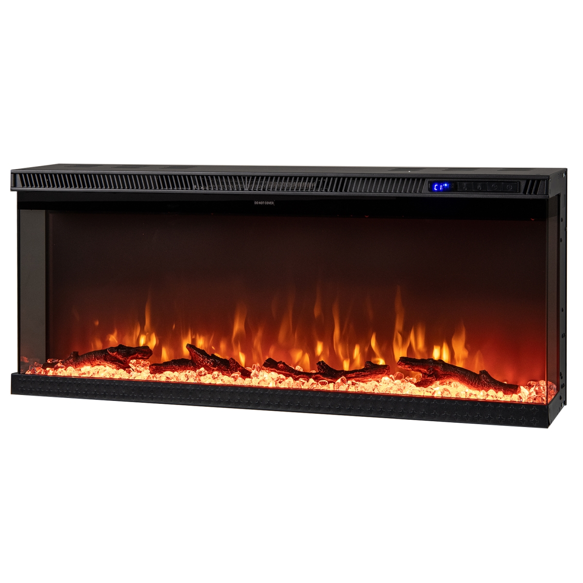FP11003US-40 3-Sided Electric Fireplace Insert with Remote Control & 12 Flame Colors - 40 in.