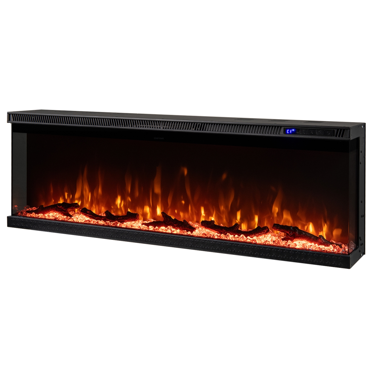 FP11003US-50 3-Sided Electric Fireplace Insert with Remote Control & 12 Flame Colors - 50 in.