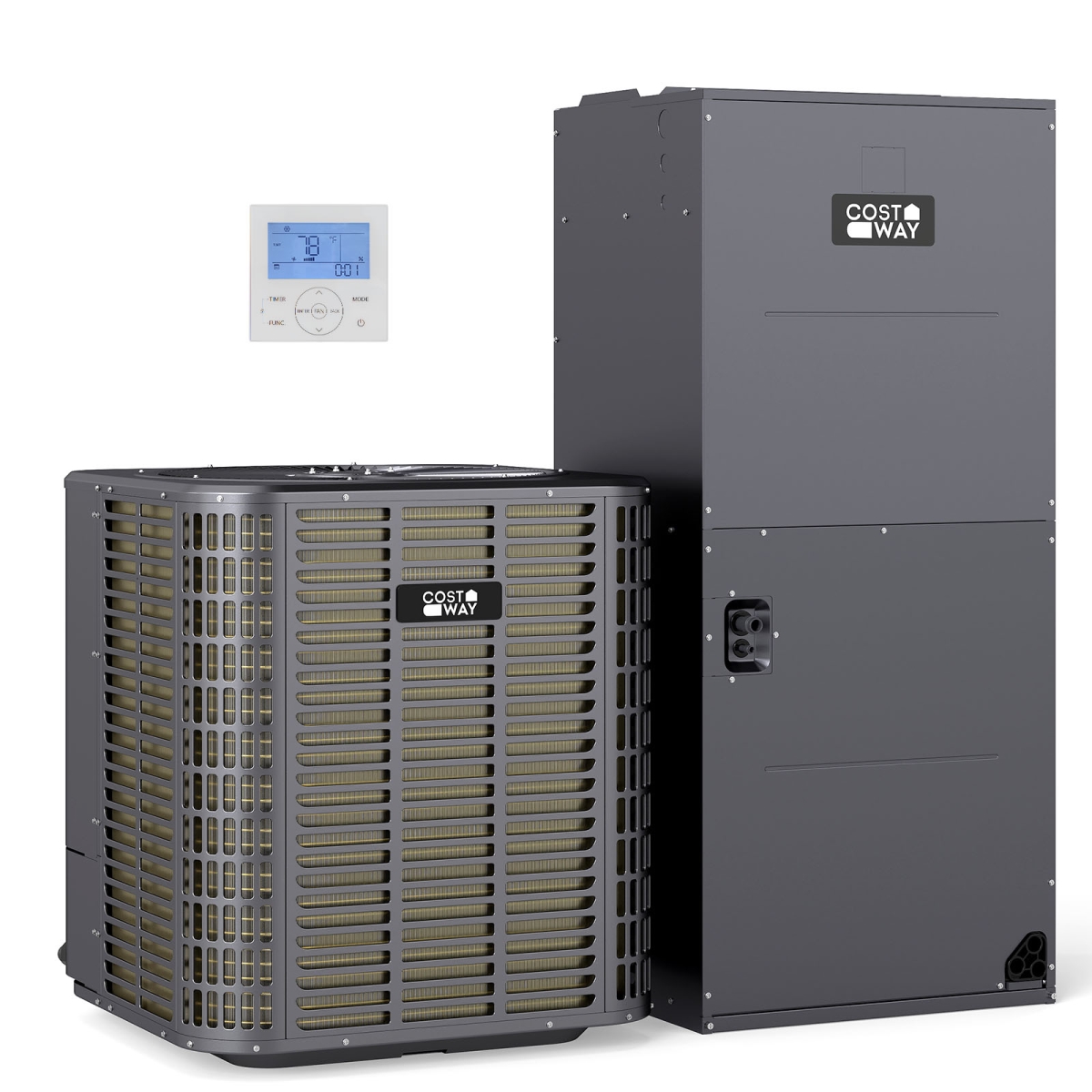 FP11020US- FP11023US 5 Ton 17 SEER2 Central Air Conditioner Heat Pump System with Multi-Position Air Handler Unit