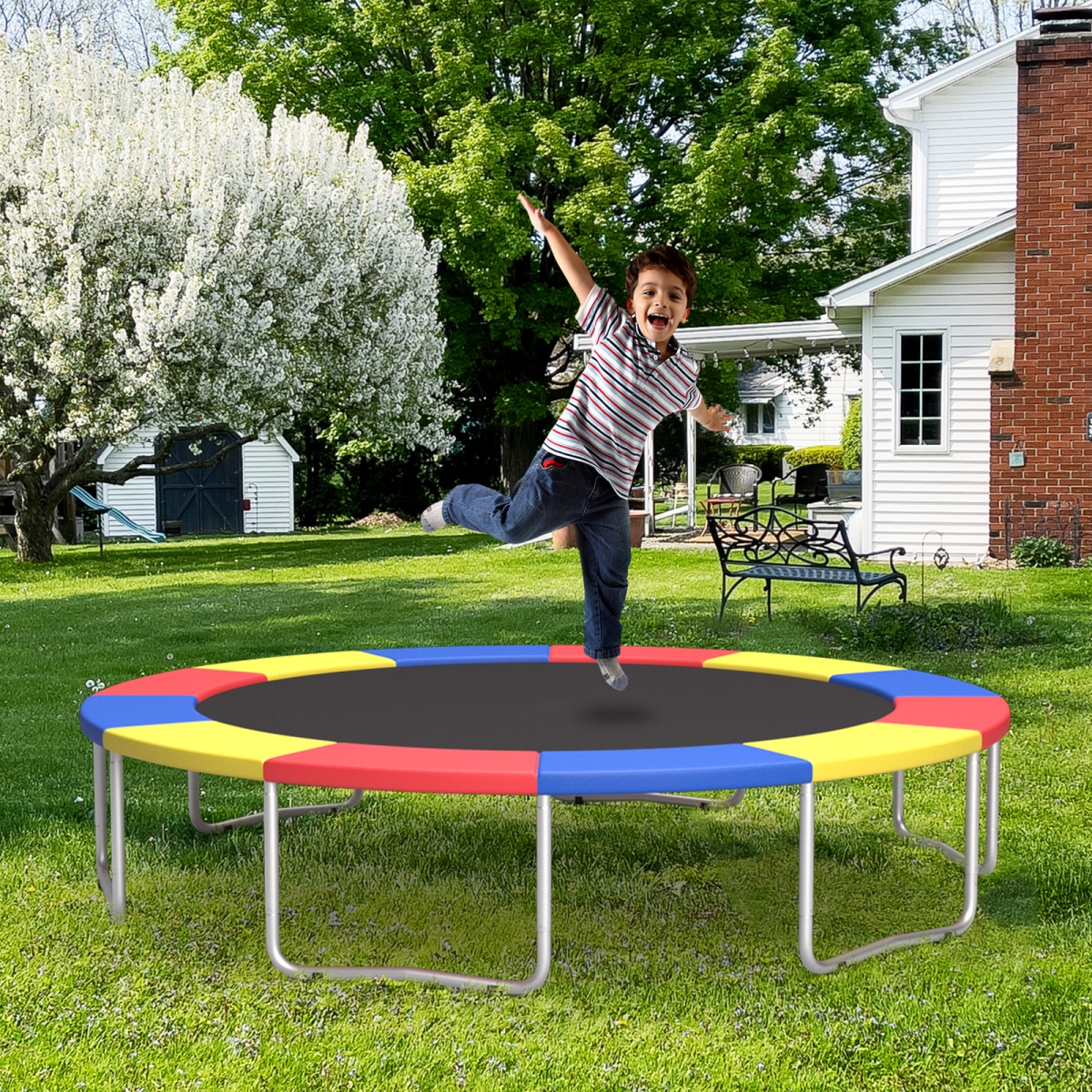 TW10135CL 12 ft. Trampoline Replacement Safety Pad with Fixing Straps - Multi Color