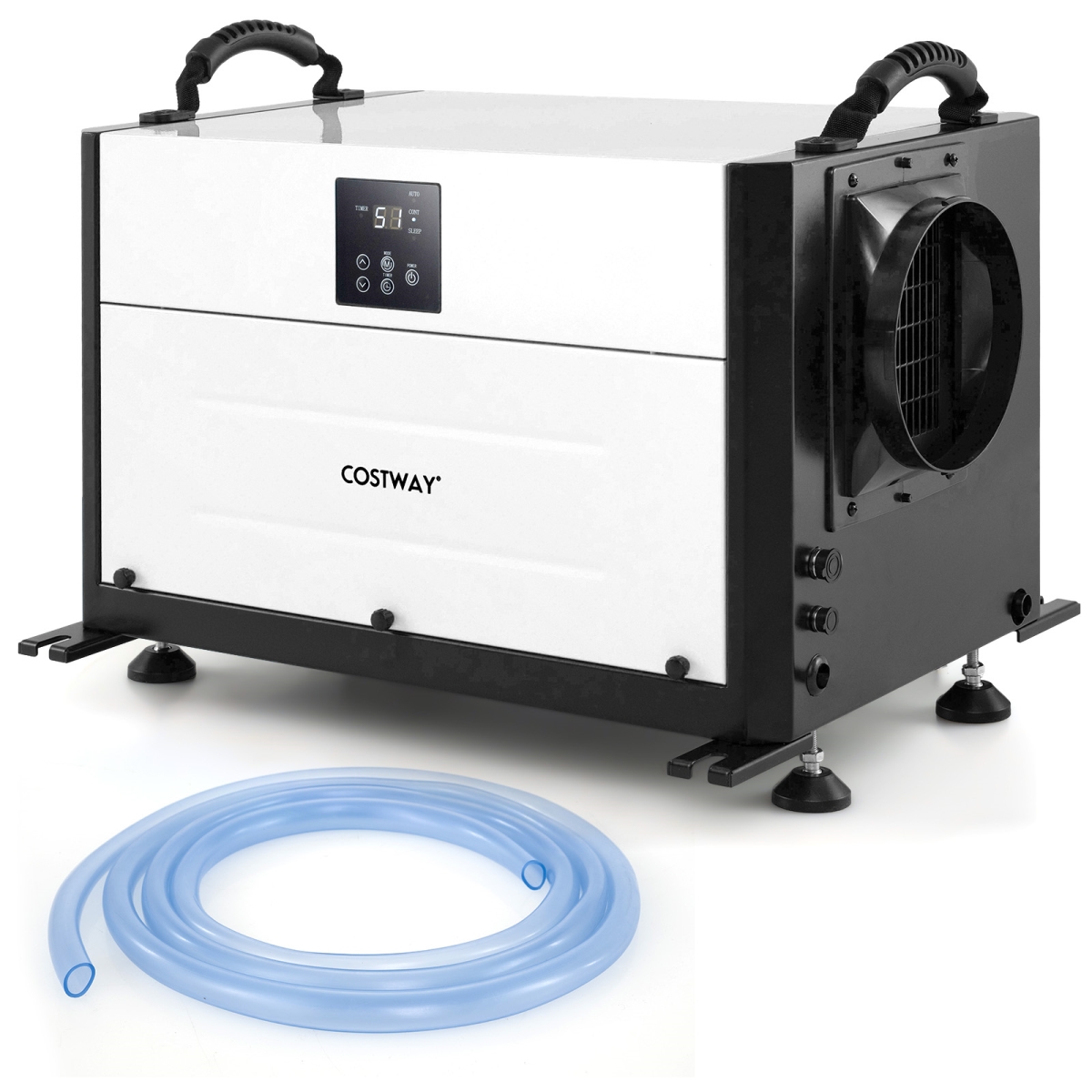 ES10459US-DK 192 Pint Crawl Space Dehumidifier with 3 Modes & 24H Timer - White
