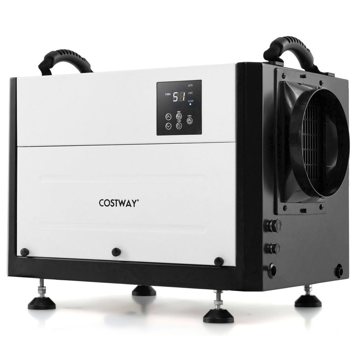 ES10457US-DK 124 Pint Crawl Space Dehumidifier with 3 Modes & 24H Timer - White