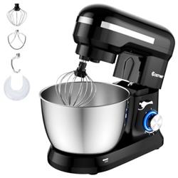 Picture of Total Tactic EP24940US-BK 4.8 qt. 8-Speed Electric Food Mixer with Dough Hook Beater&#44; Black